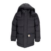 Carhartt Wip Svart vattenavvisande jacka med justerbar huva Black, Her...