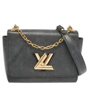 Louis Vuitton Vintage Pre-owned Tyg louis-vuitton-vskor Black, Dam