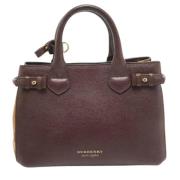 Burberry Vintage Pre-owned Laeder handvskor Red, Dam