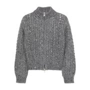 Eleventy Stiliga Sweaters Kollektion Gray, Dam