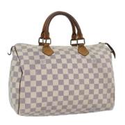 Louis Vuitton Vintage Pre-owned Canvas handvskor White, Dam