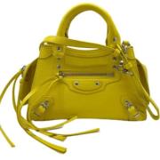 Balenciaga Vintage Pre-owned Laeder handvskor Yellow, Dam