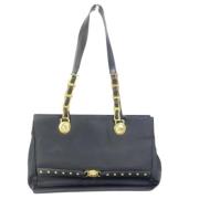 Versace Pre-owned Pre-owned Nylon axelremsvskor Black, Dam