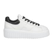 Hogan Vita Sneakers med Svarta Profiler White, Dam