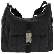 Gucci Vintage Pre-owned Canvas gucci-vskor Black, Dam