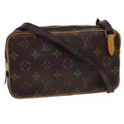 Louis Vuitton Vintage Pre-owned Canvas axelremsvskor Black, Dam