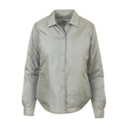 Aspesi Slim Fit Snap Button Skjorta Gray, Dam