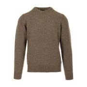 Bl'ker Beige Sweater Shetland Stil Beige, Herr