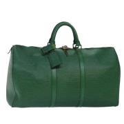 Louis Vuitton Vintage Pre-owned Laeder resvskor Green, Dam