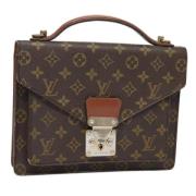 Louis Vuitton Vintage Pre-owned Canvas handvskor Brown, Dam