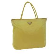 Prada Vintage Pre-owned Nylon prada-vskor Yellow, Dam