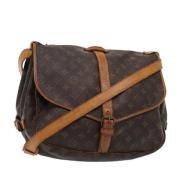 Louis Vuitton Vintage Pre-owned Canvas louis-vuitton-vskor Brown, Dam