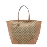 Gucci Vintage Pre-owned Canvas gucci-vskor Beige, Dam