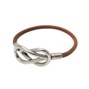 Hermès Vintage Pre-owned Laeder armband Brown, Dam