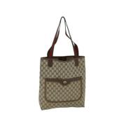 Gucci Vintage Pre-owned Canvas gucci-vskor Beige, Dam