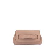 Orciani Mjuk Hammrad Läder Clutch Väska Beige, Dam