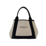 Balenciaga Vintage Pre-owned Canvas handvskor White, Dam