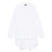 Comme des Garçons Vit Bomull Poplin Skjorta med Ficka White, Herr