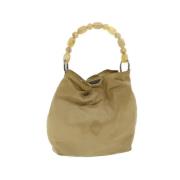 Dior Vintage Pre-owned Nylon handvskor Beige, Dam