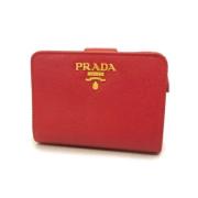 Prada Vintage Pre-owned Laeder plnbcker Red, Dam