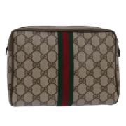 Gucci Vintage Pre-owned Laeder kuvertvskor Brown, Dam