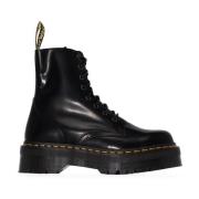 Dr. Martens Klassiska Läderstövlar Black, Dam