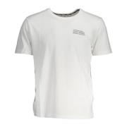 Fila Prismatiskt Tryck Bomull Tee White, Herr