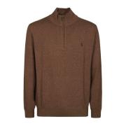 Ralph Lauren Half ZIP Sweater Gray, Herr