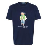 Ralph Lauren 'Polo Denim Bear' t-shirt Blue, Herr