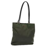 Prada Vintage Pre-owned Nylon prada-vskor Green, Dam