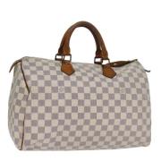 Louis Vuitton Vintage Pre-owned Canvas louis-vuitton-vskor Beige, Dam