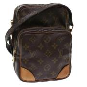 Louis Vuitton Vintage Pre-owned Canvas axelremsvskor Brown, Dam