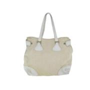 Prada Vintage Pre-owned Canvas prada-vskor Beige, Dam