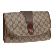 Gucci Vintage Pre-owned Laeder kuvertvskor Brown, Dam