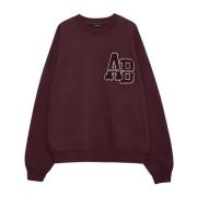 Anine Bing Röd Oversized Sweatshirt med Logo Red, Dam