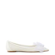 Stuart Weitzman Blushing BOW Flat Beige, Dam