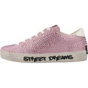 Crime London Distressed Sneakers för Män Pink, Dam