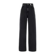 Alexander McQueen Svarta Denim Jeans Black, Dam