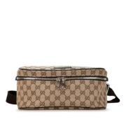 Gucci Vintage Pre-owned Canvas crossbodyvskor Beige, Dam