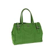 Prada Vintage Pre-owned Nylon prada-vskor Green, Dam