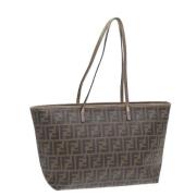 Fendi Vintage Pre-owned Canvas fendi-vskor Brown, Dam