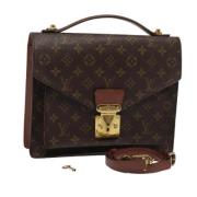 Louis Vuitton Vintage Pre-owned Canvas louis-vuitton-vskor Brown, Dam