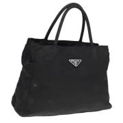 Prada Vintage Pre-owned Nylon prada-vskor Black, Dam