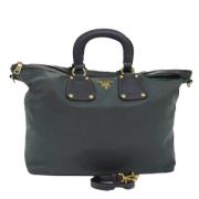 Prada Vintage Pre-owned Nylon prada-vskor Green, Dam