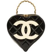 Chanel Vintage Pre-owned Tyg handvskor Black, Dam