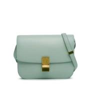 Celine Vintage Pre-owned Laeder axelremsvskor Green, Dam