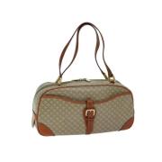 Celine Vintage Pre-owned Canvas handvskor Beige, Dam