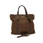 Prada Vintage Pre-owned Nylon prada-vskor Brown, Dam