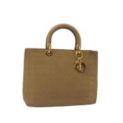 Dior Vintage Pre-owned Nylon handvskor Beige, Dam