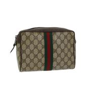 Gucci Vintage Pre-owned Canvas gucci-vskor Beige, Dam